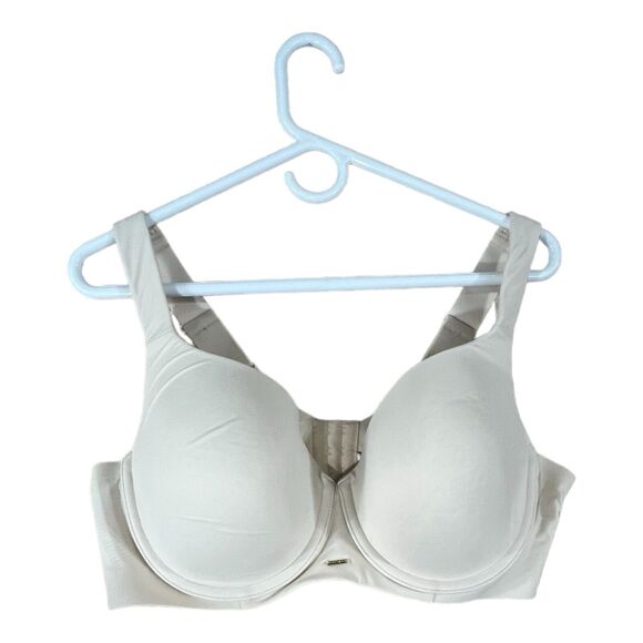 CACIQUE Lane Bryant 42D Lightly Lined Balconette Bra Ivory Off-white Underwire - Picture 1 of 5